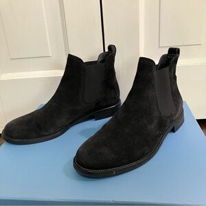 Paul Green Charcoal Suede Ankle Booties